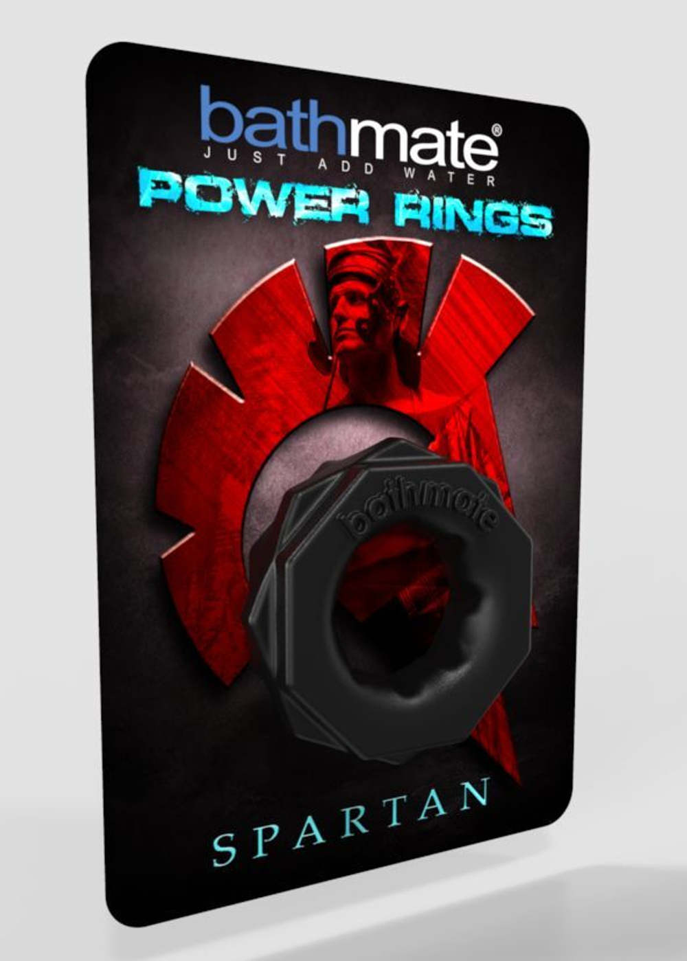 Чёрное эрекционное кольцо Spartan (Цвет: черный)