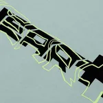 Футболка Heartz Wave Logo Black Series ED2 зеленая