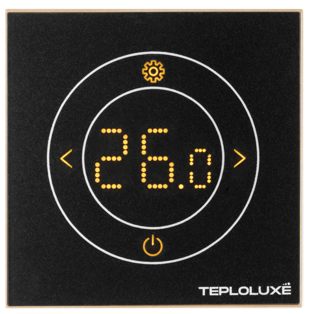 Терморегулятор электронный Теплолюкс Solus Zen Wi-Fi черный/золото