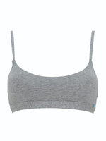 Бюстгальтер-топ с мягкими двухслойными чашками (Размер: 4B) (Цвет: серый меланж)