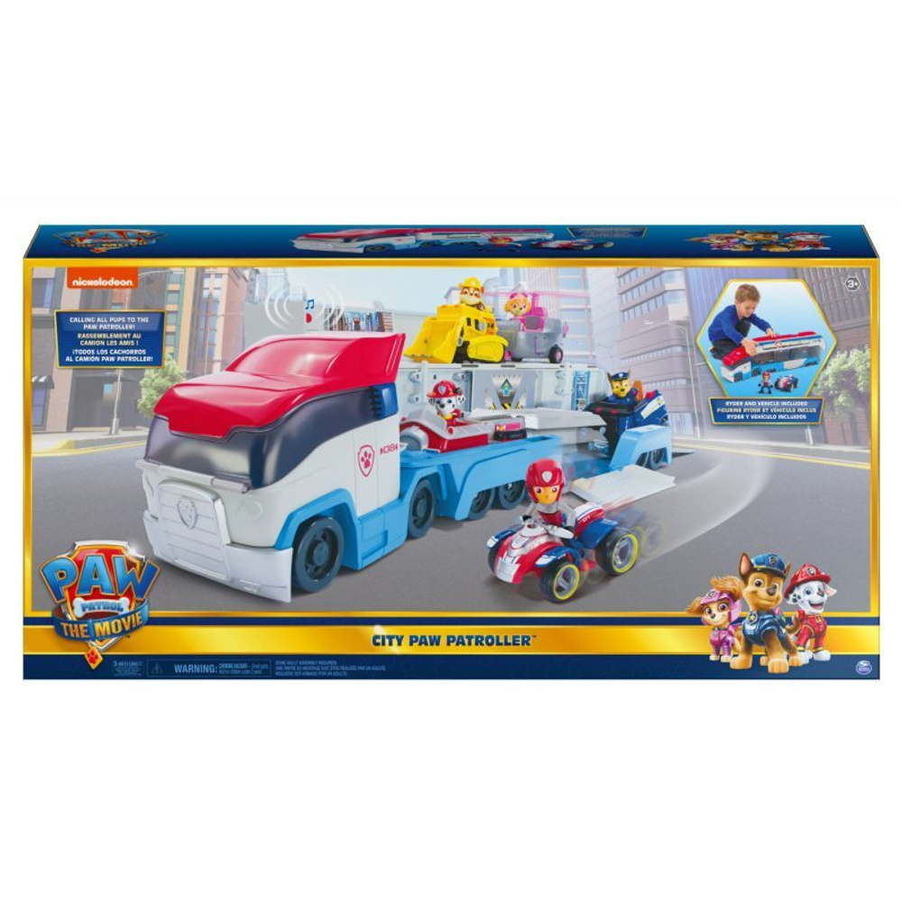 Paw Patrol Movie - транспортный патрульный грузовик + фигурка Райдера и квадроцикла 6063155