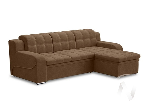 Диван угловой Жемчуг 2 (ДУ) LUMA 11 (коричневый)
