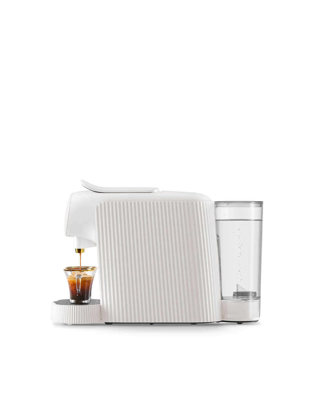 Капсульная кофемашина Alessi Plissé, White