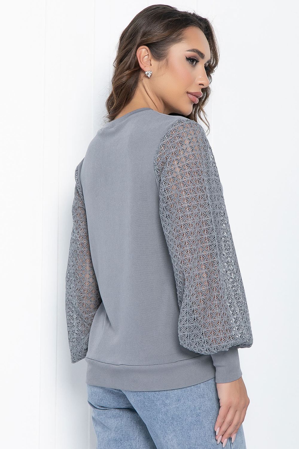Блуза Арабелла (серая) Б11056 LT Collection