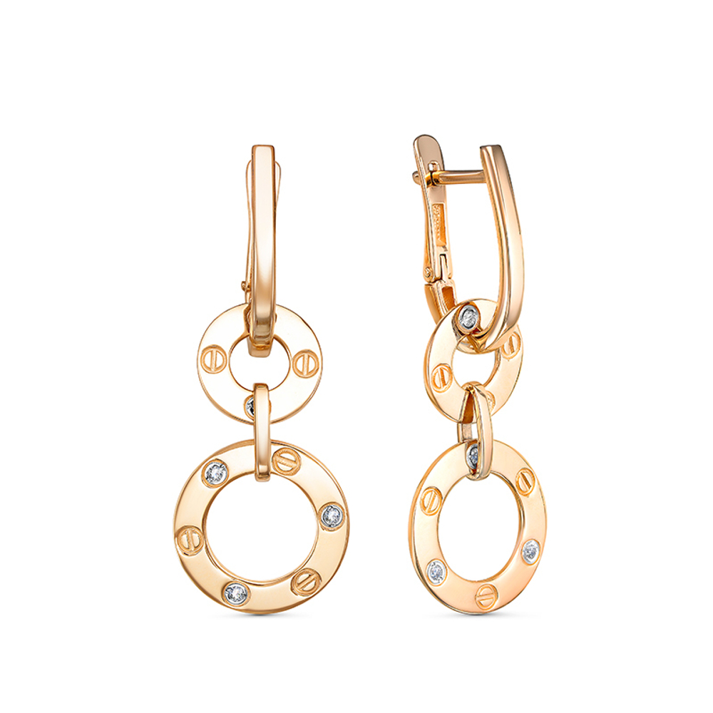 Серьги из золота 585 пробы