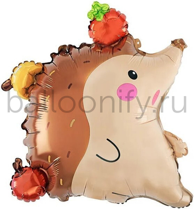 Шар (26''/66 см) Фигура, Ежик, 1 шт.