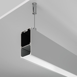 Алюминиевый профиль Maytoni накладной-подвесной 35×66 (Серебро, 2 м) , ALM-3566-S-2M