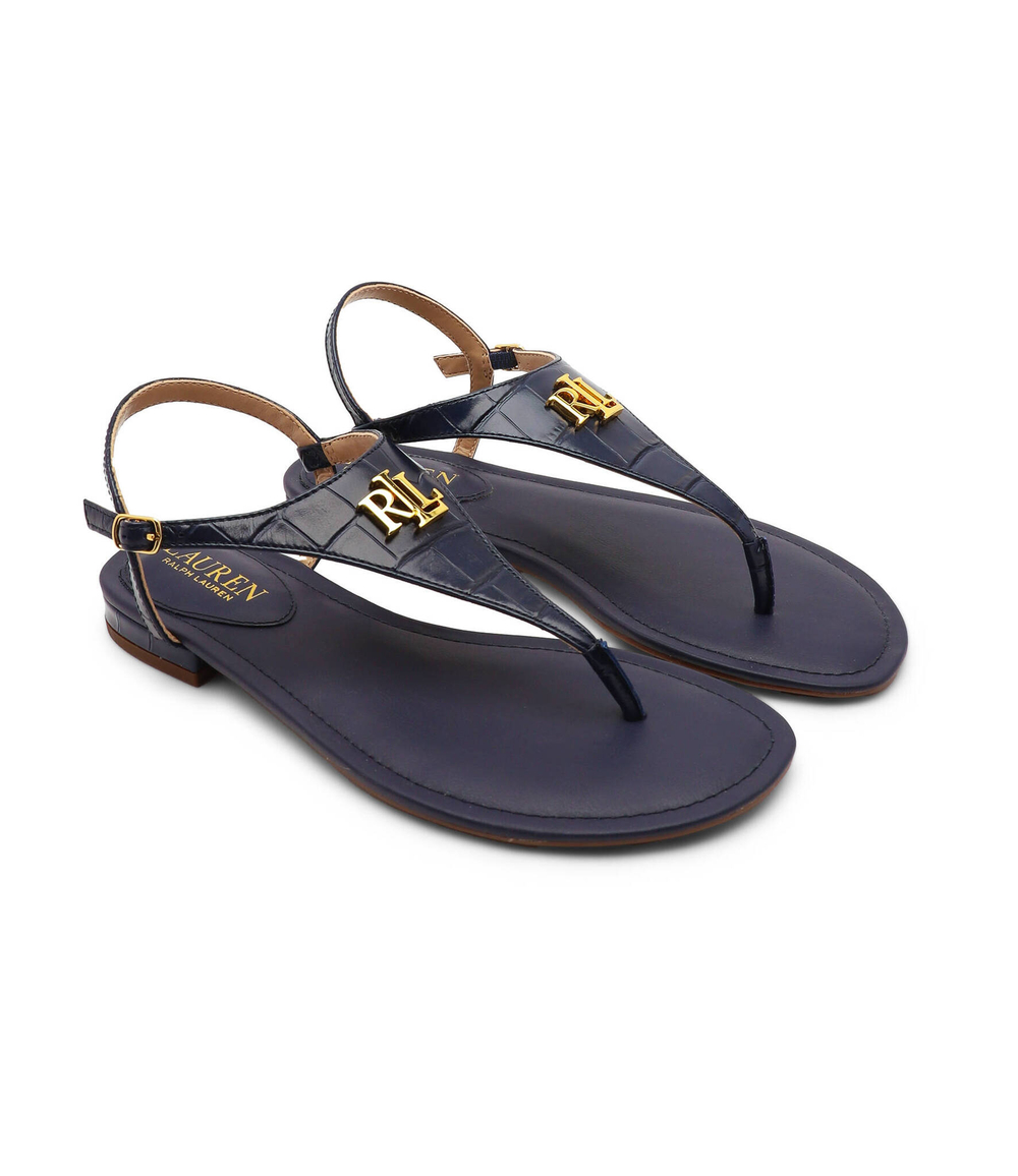 Кожаные босоножки LAUREN RALPH LAUREN - темно-синий(802874355)