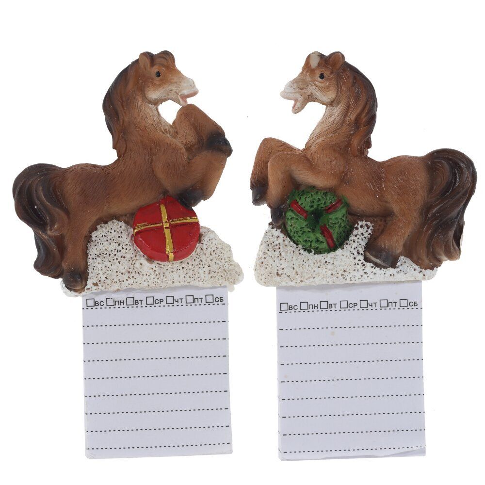 GAEM Магнит "Лошадка" с блокнотом, L6 W1,5 H11 см, 2в.