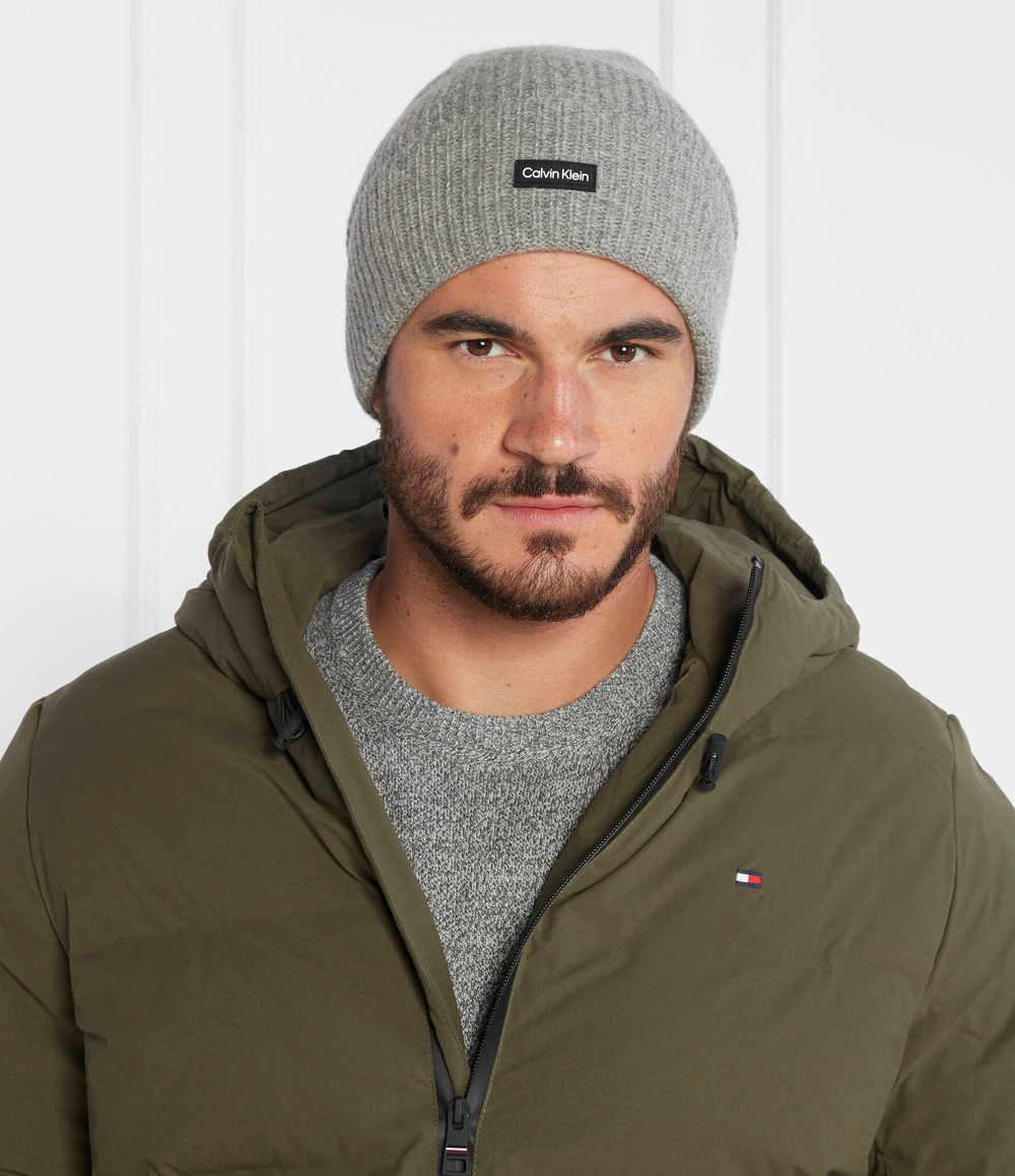 Хлопковая шапка DADDY Calvin Klein - серый(K50K510984)