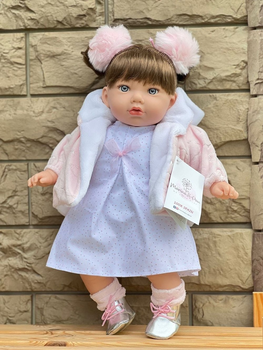 Кукла Marina and Pau 45cм Alina мягконабивная в пакете (M780K)