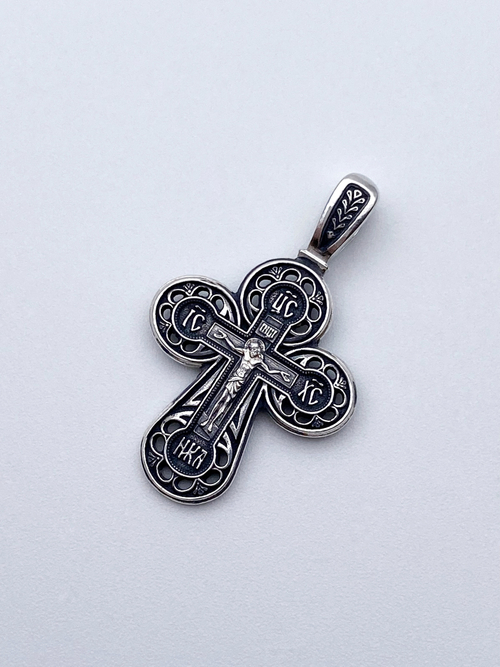 Крест из серебра/Чернение