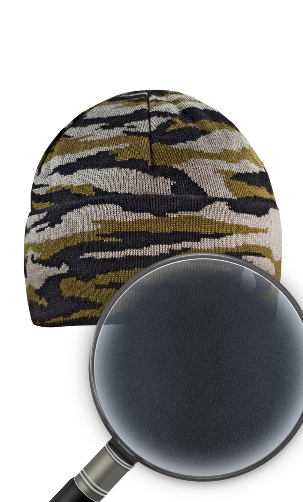 Шапка 2х нитка зел.КМФ с отворотом