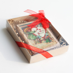 Пряник "Винтаж - девочка рисует"