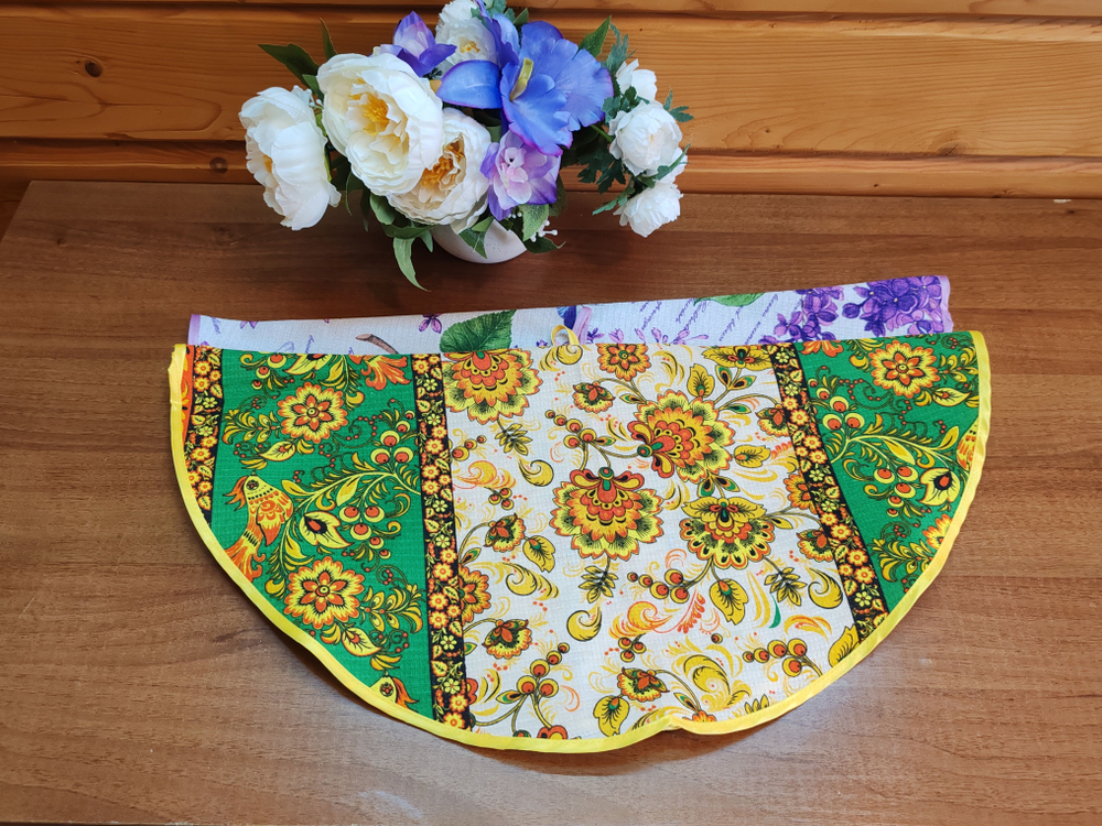 Полотенце кухонное, круглое, 2 шт, вафельное полотно