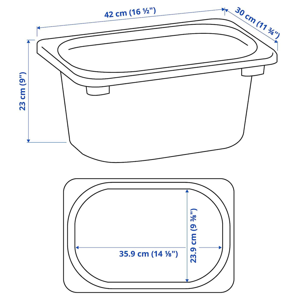 IKEA TROFAST  (ИКЕА ТРОФАСТ)  -  Контейнер, сиреневый, 42x30x23 см