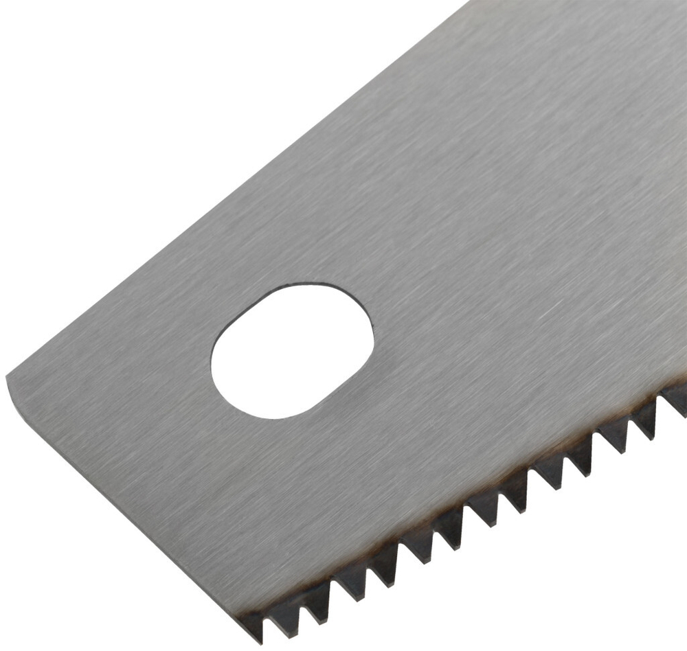 Ножовка по дереву средний каленый зуб 7 ТPI 2D заточка пластиковая прорезиненная ручка 400 мм