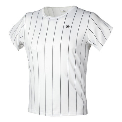 Мужское теннисное поло Tennis-Point Stripes T-Shirt Special Edition Men - White, Black