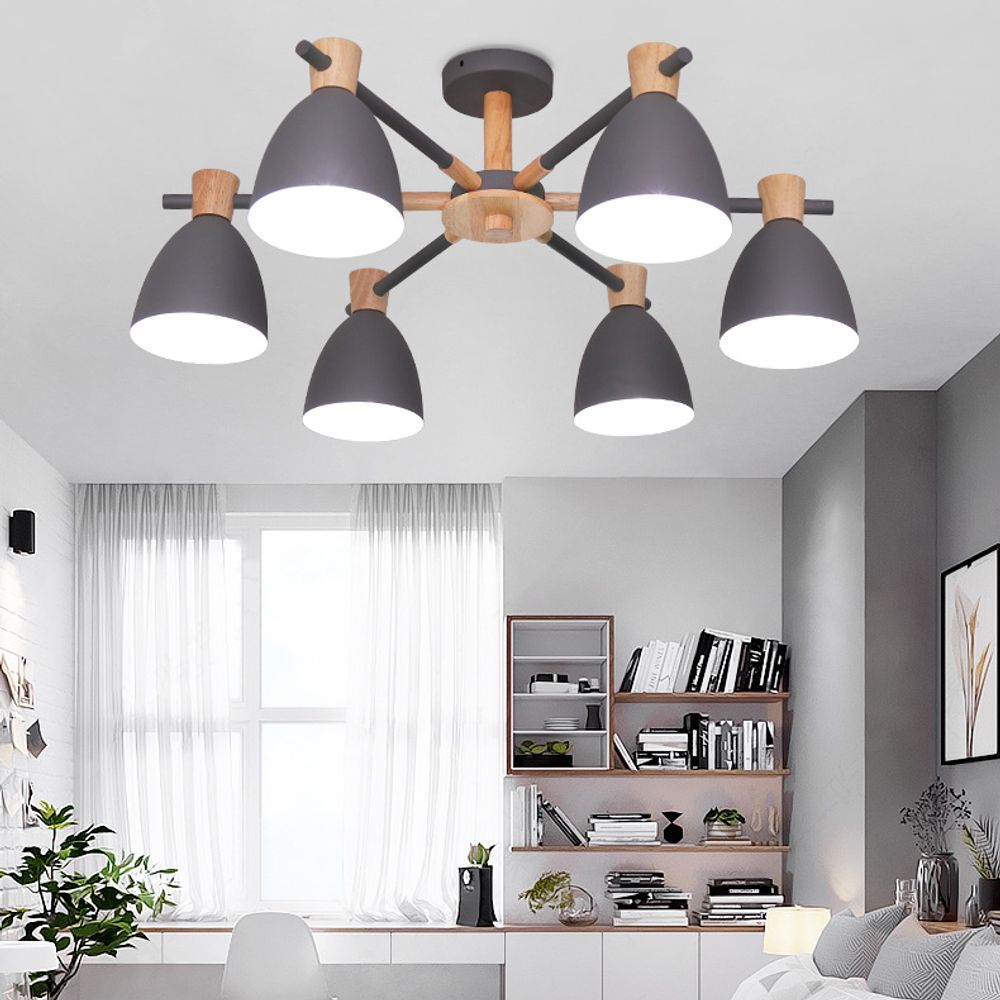 Потолочная Люстра Folke 8 Gray By Imperiumloft