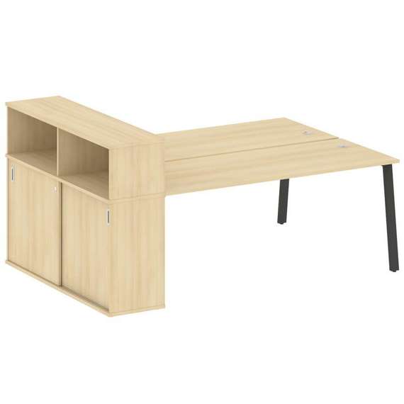 Метал Систем Рабочая станция с шкафом-купе на А-образном м/к БА.РС-СШК-2.5 Т