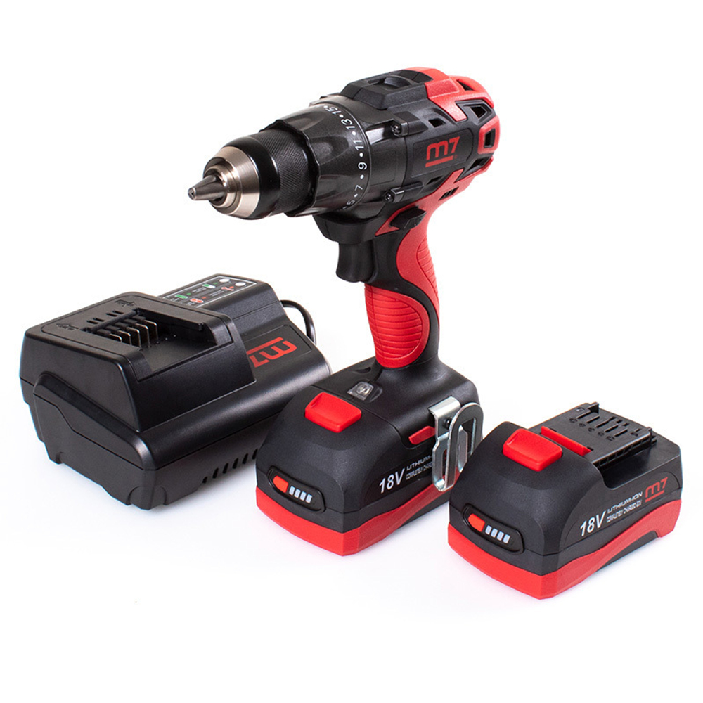 MIGHTY SEVEN (DD-20502) Аккумуляторная дрель-шуруповерт 18 В, кейс