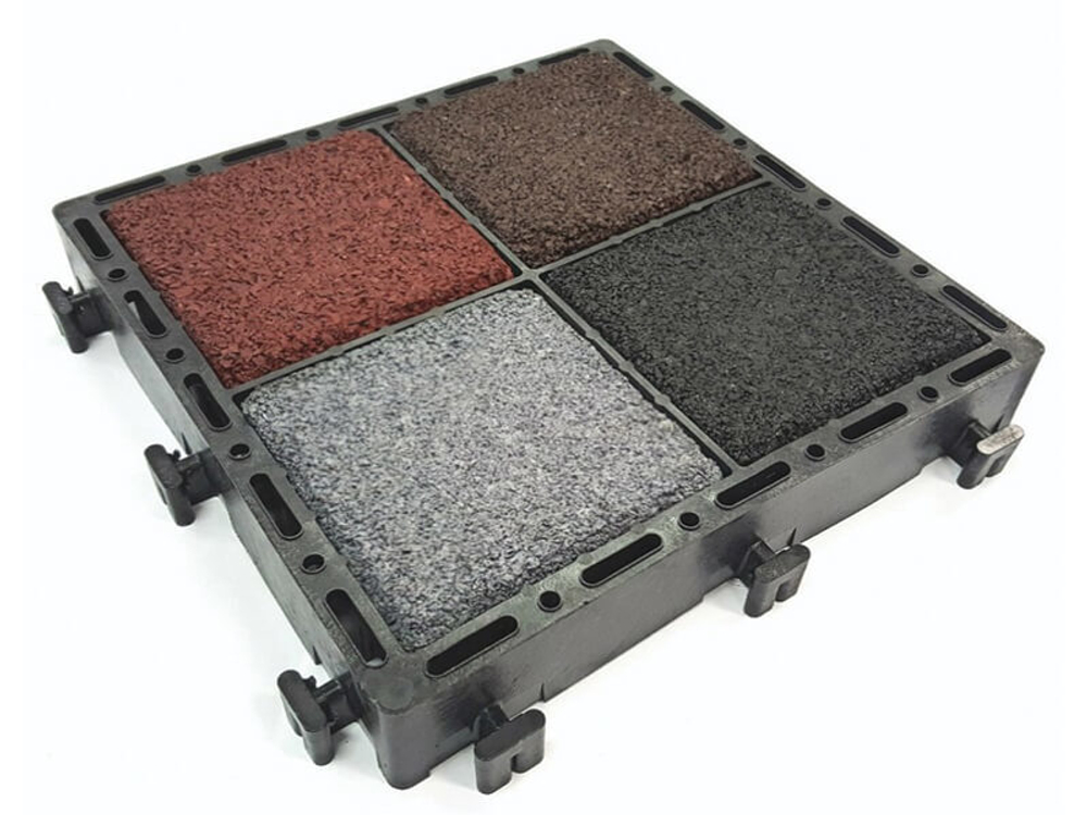 Брусчатка для ECORASTER Bloxx, цветной базовый (коричневый, красный, черный), шт