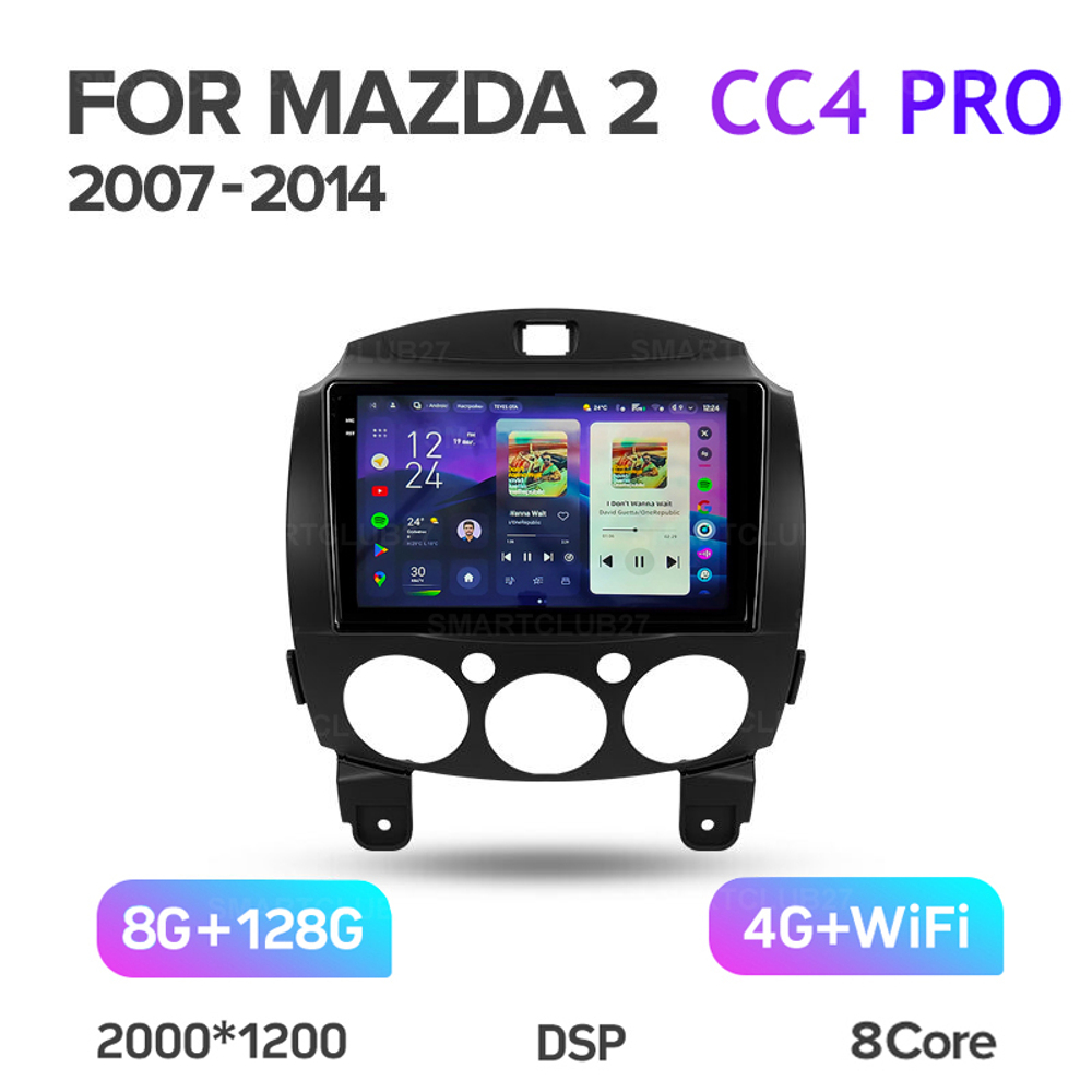 Teyes CC4 Pro 9" для Mazda 2, Demio 2007-2012