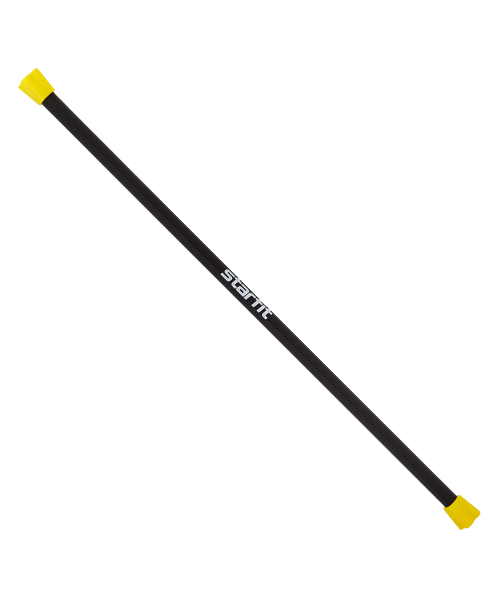 Бодибар BB-301 2 кг, неопреновый, черный/желтый