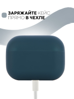 Чехол КАРТОФАН для Apple AirPods Pro (арт. AIRPRO-SLIM-SILICON-DEFTBLUE)