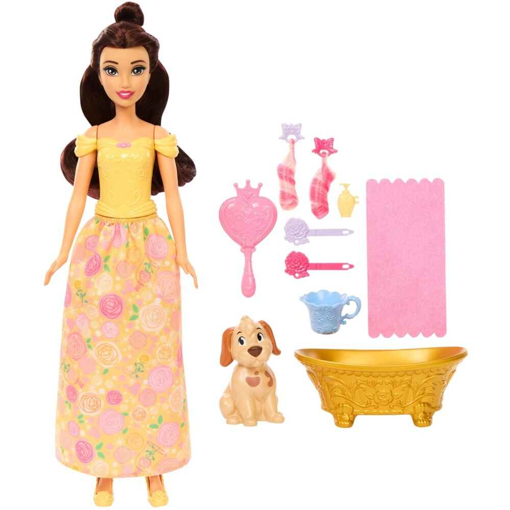 Disney Princess - Принцесса Белла + набор собачки с аксессуарами JFC42