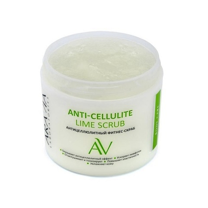 Фитнес-скраб антицеллюлитный Aravia Laboratories Anti-Cellulite Lime Scrub 300мл