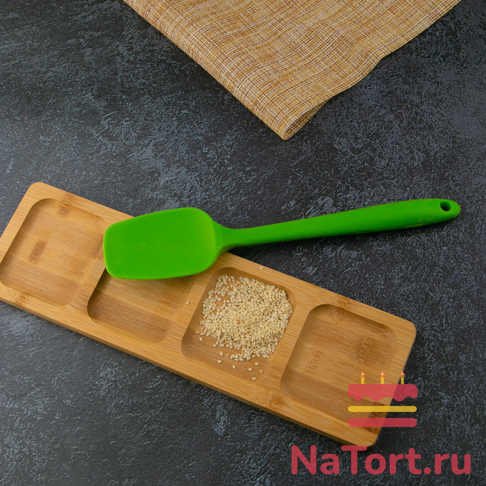 Лопатка кондитерская силиконовая широкая