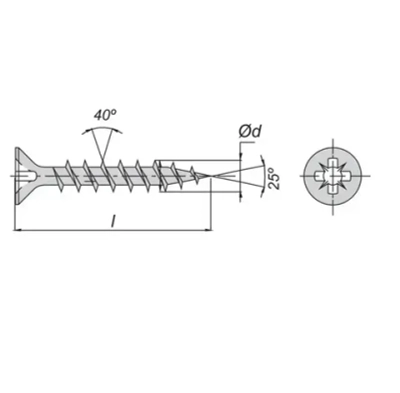 Саморезы Стройметиз универсальные 4х30, сталь, покрытие - цинк, 17 шт.
