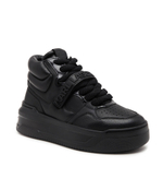 Кожаные кроссовки krew max kc kollar Karl Lagerfeld - черный(KL63350)