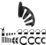 Черный мужской пояс верности Model 02 Chastity (Цвет: черный)