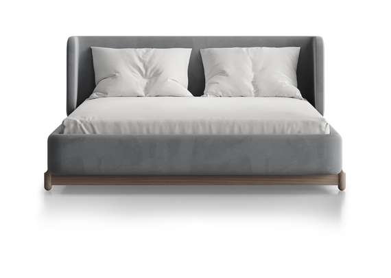 Кровать Basic спальное место 140*200 см (серый, антивандальная)