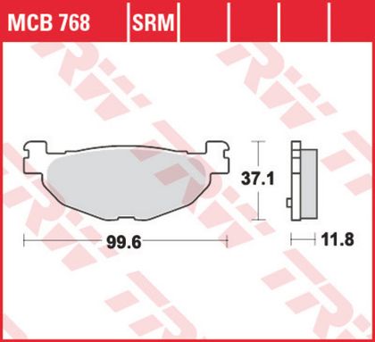 Колодки тормозные дисковые TRW MCB768