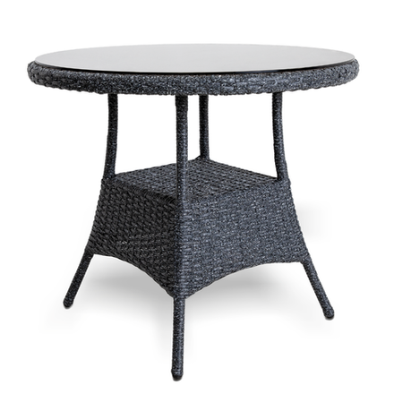 Стол круглый плетёный МОНЕ антрацит