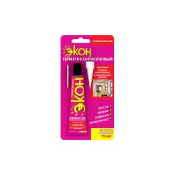 Герметик Экон 3002450 силиконовый универсальный прозрачный BL-1 70 мл.