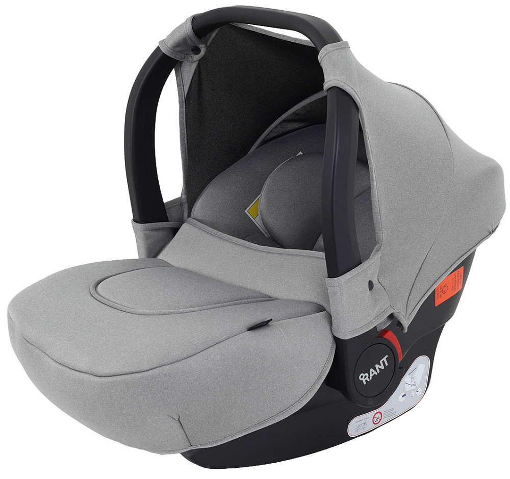 Детская коляска Riko Nano Thermo 3 в 1 с автокреслом Rant Cruise Grey 13 Black (черный)