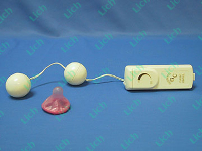 Пластиковые вагинальные шарики с вибратором