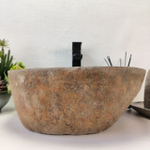 Раковина из речного камня RS-63856 (42*40*15) 0121