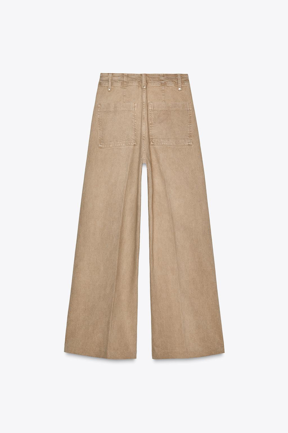 Джинсы wide leg с высокой посадкой — zw collection