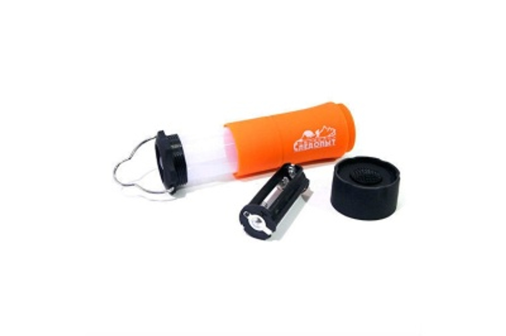 Фонарь кемпинговый  40х40х145мм "Сибирский Следопыт" Факел, 1L, складной, 3*AAA