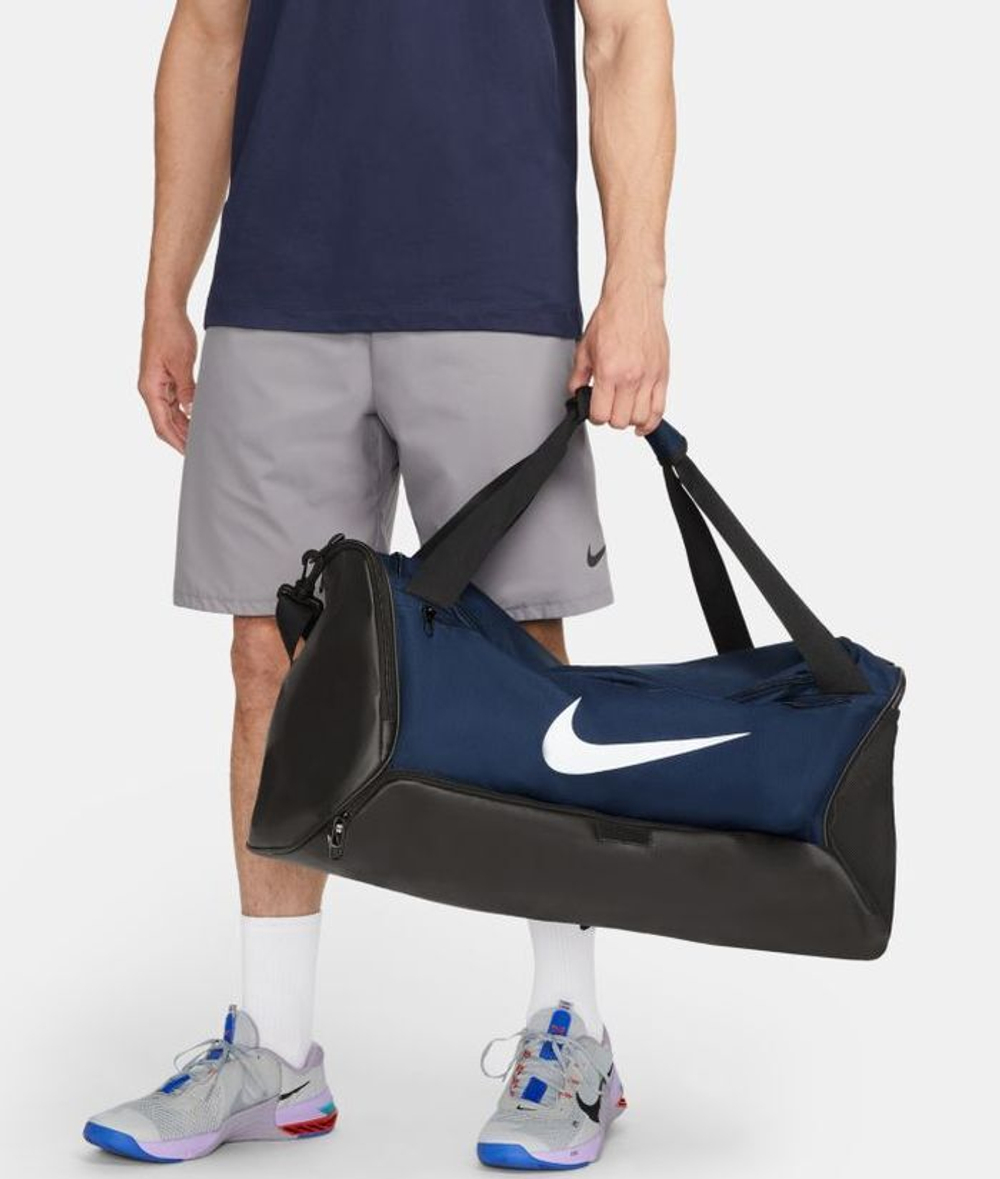 Спортивная сумка Nike Brasilia 9.5 Training Duffel Bag - темно-синий/черный/белый