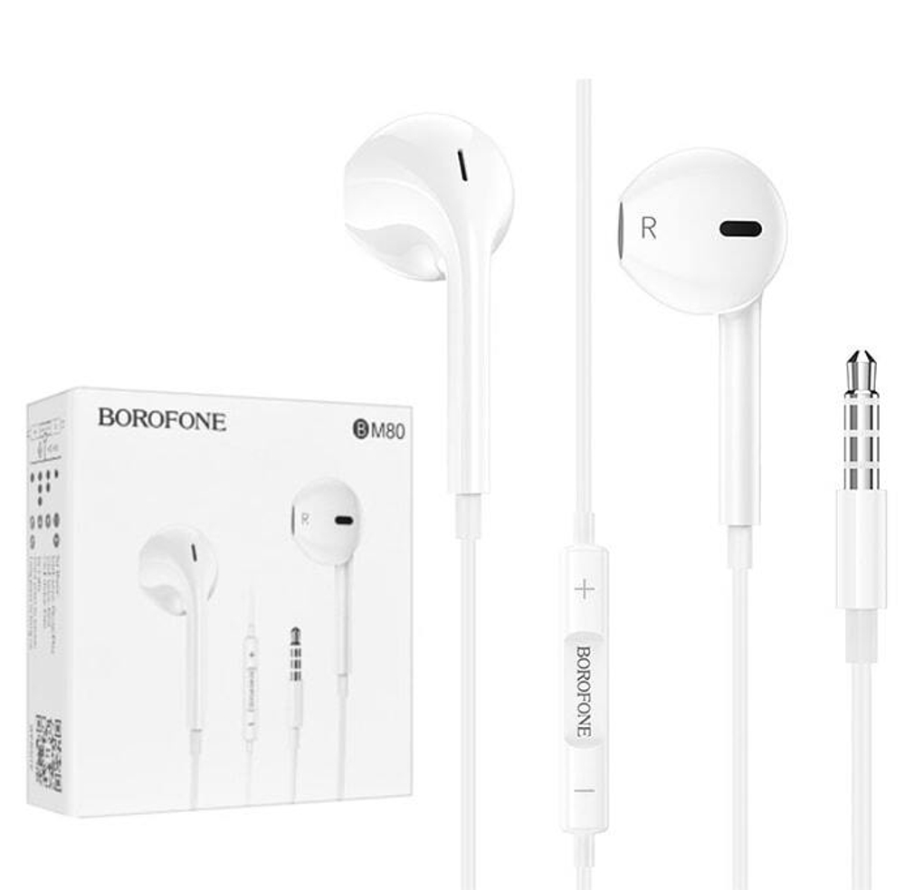 Наушники с микрофоном BOROFONE BM80 (белый)
