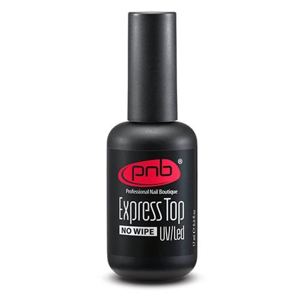 ТОП Экспресс-Топ без липкого сля PNB 30 мл УФ/ЛЭД /Express Top PNB 30 ml Ultra Gloss UV/LED