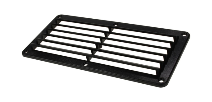 Решетка воздухозаборника 260х125х17 мм, черный