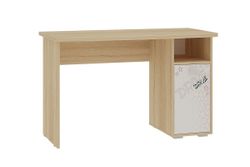 Стол "Энерджи" с надстройкой (дуб сонома/белый), Мебельсон