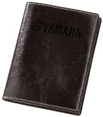 Обложка для документов черная, с логотипом Yamaha 90798COV02BK